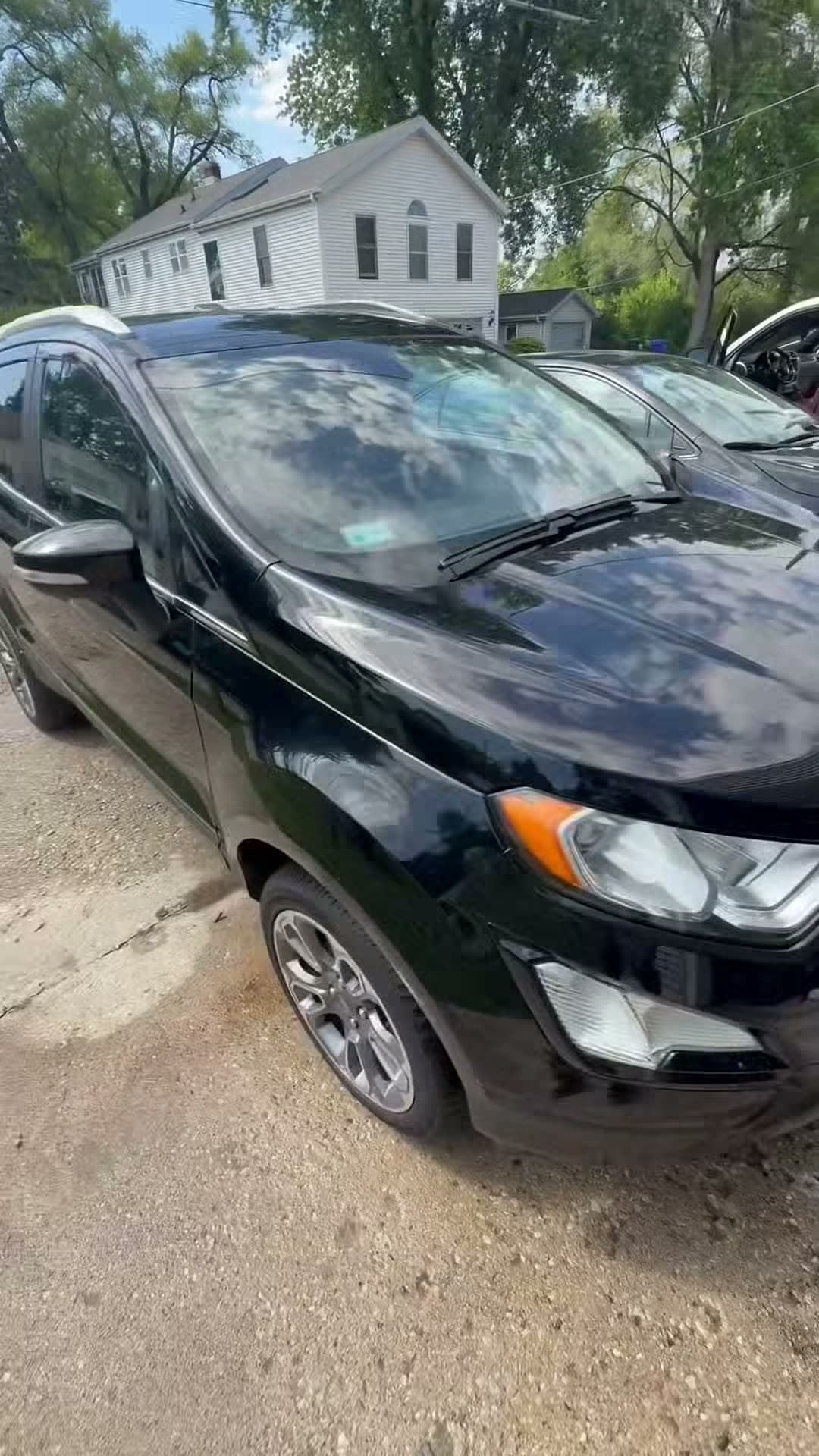 Black Ford Explorer after the exterior detail