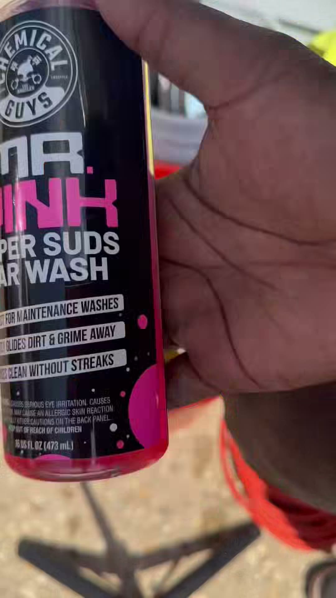Wheel-cleaning product used during the Ford Explorer detail